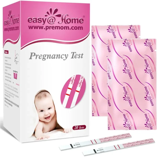 Easy@Home Pregnancy Test Strips – Early Detection hCG Test Kit Easy@Home early detection hCG pregnancy test strips