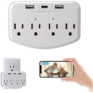 WiFi wall outlet spy camera