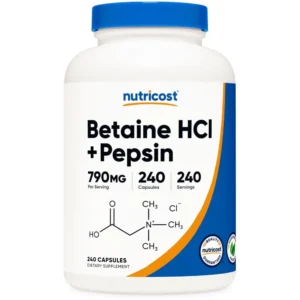 Nutricost, Betaine HCL, Pepsin, 790mg, Digestive Health