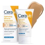 CeraVe Tinted Mineral Sunscreen SPF 30 with Zinc Oxide & Titanium Dioxide – Medium Shade, 1.7 oz
