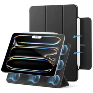 esr rebound case for ipad pro 11 inch 2024 magnetic trifold with pencil pro support black