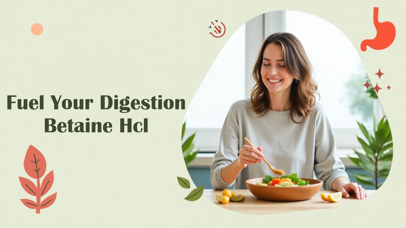 Fuel Your Digestion – Betaine HCl for better stomach acid, reduced bloating, and improved digestion