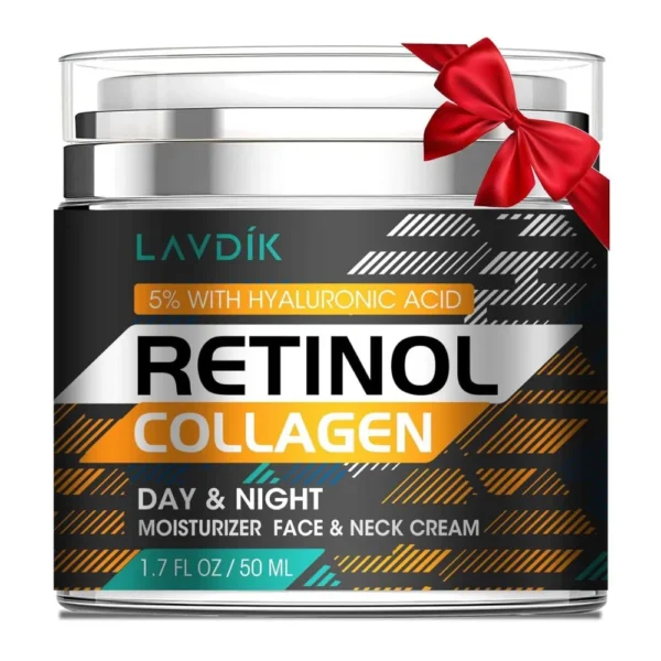 Retinol Face Cream with Hyaluronic Acid 1.7 Fl OZ retinol cream with hyaluronic acid and collagen for anti aging and hydration 1.7 Fl OZ