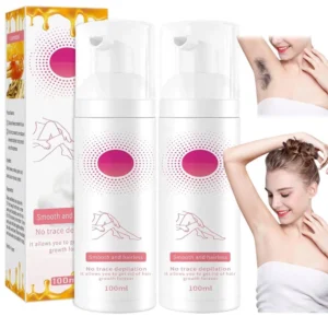 Beeswax Hair Removal Mousse and Foam Spray gentle skin-friendly hair remover for women and men