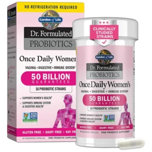 Garden of Life Dr. Formulated Probiotics for Women – 50 Billion CFU, 16 Strains, 30 Capsules
