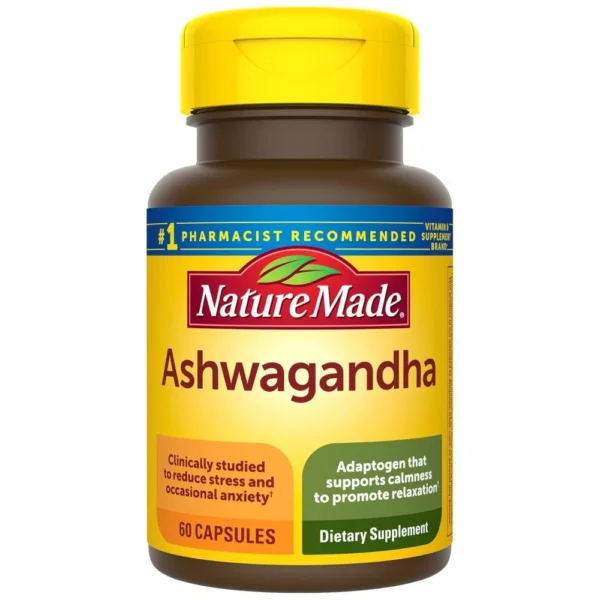 Nature Made Ashwagandha 125mg Capsules 60ct Stress Support Supplement