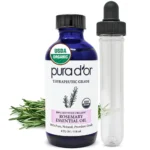 PURA D'OR organic rosemary essential oil therapeutic grade 4 oz bottle