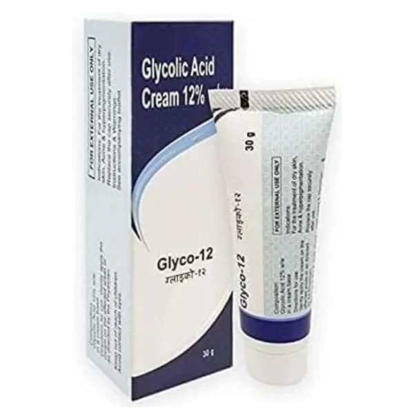 Polet Glyco 12 Glycolic Acid Cream 30g Polet Glyco-12 Glycolic Acid Cream for dry skin and acne treatment 30g