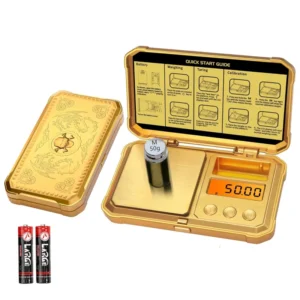 Digital Pocket Gram Scale 300g x 0.01g mini high precision scale with calibration weights for jewelry, gold, diamonds, powders, and medicines