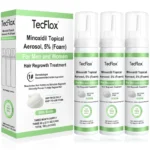 5% Minoxidil Foam for Men and Women, unscented, 3-month supply, promotes hair and beard growth with Biotin