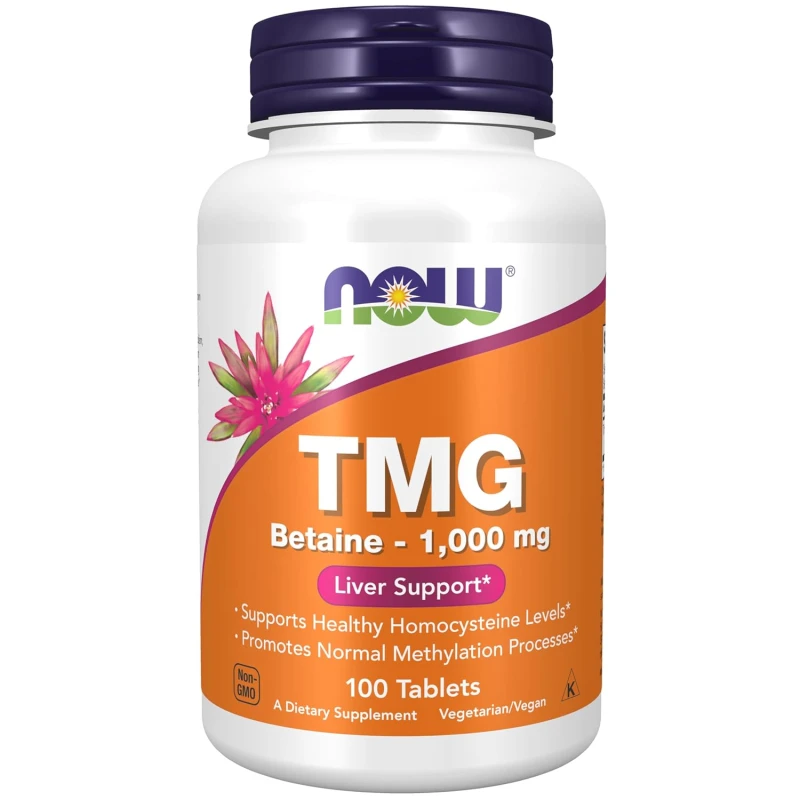 NOW Foods TMG Betaine 1000mg 100 Tablets