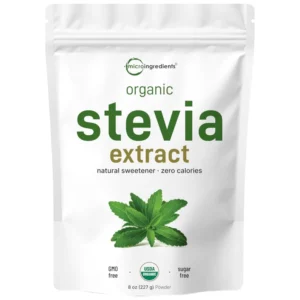 Pure Organic Stevia Powder 8oz High Grade Green Leaf Extract Natural Sweetener