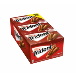 Trident Sugar-Free Cinnamon Gum 14 Packs of 15 Pieces
