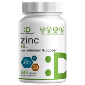 Deal Supplement Zinc 50mg with Selenium and Copper 240 Capsules