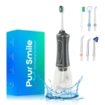 Professional Cordless Water Flosser with 7 replacement tips, IPX7 waterproof, rechargeable