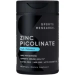 Sports Research Zinc Picolinate 50mg with Coconut Oil 60 Liquid Softgels