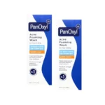 Two 5.5oz bottles of PanOxyl 10% Maximum Strength Acne Foaming Wash for acne treatment