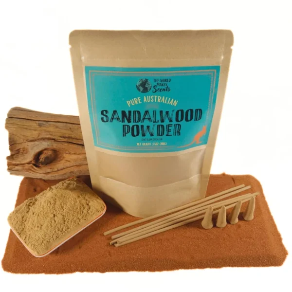 3.5oz pack of Pure Australian Sandalwood Powder Santalum Spicatum