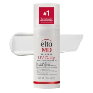 EltaMD UV Daily SPF 40 face sunscreen moisturizer with zinc oxide