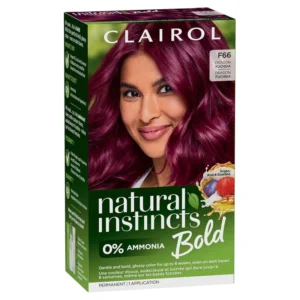 Clairol Natural Instincts Bold permanent hair dye in F66 Dragon Fuchsia