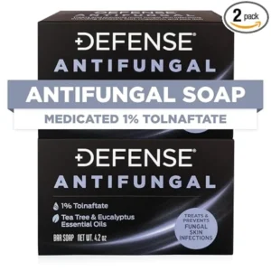 Defense Antifungal Medicated Bar Soap with tolnaftate for fungal skin care