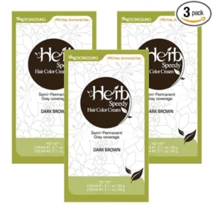 Herb Speedy Color Cream dark brown Korean vegan hair dye