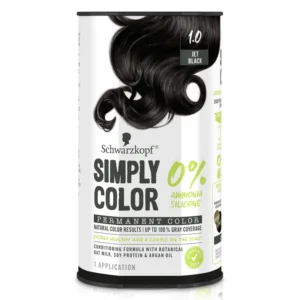 Schwarzkopf Simply Color 1.0 Jet Black permanent hair dye cream